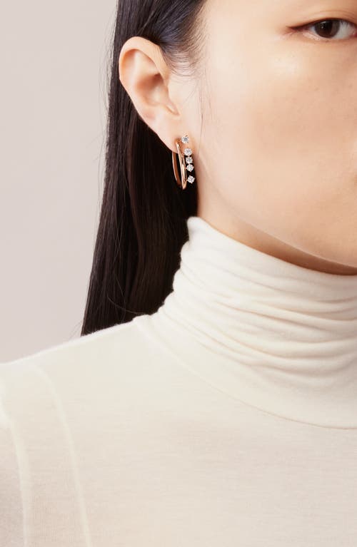 Hearts On Fire Barre Small Floating Hoop Earrings