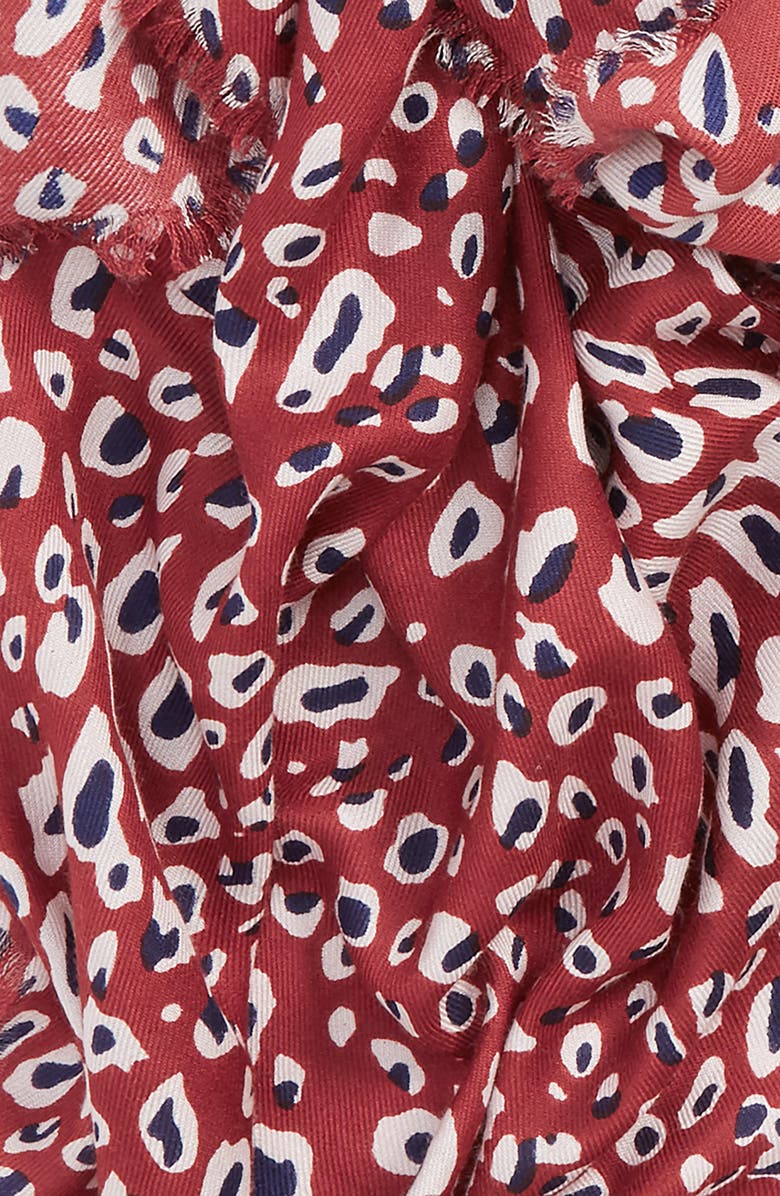 Sole Society Leopard Print Scarf, Alternate, color,