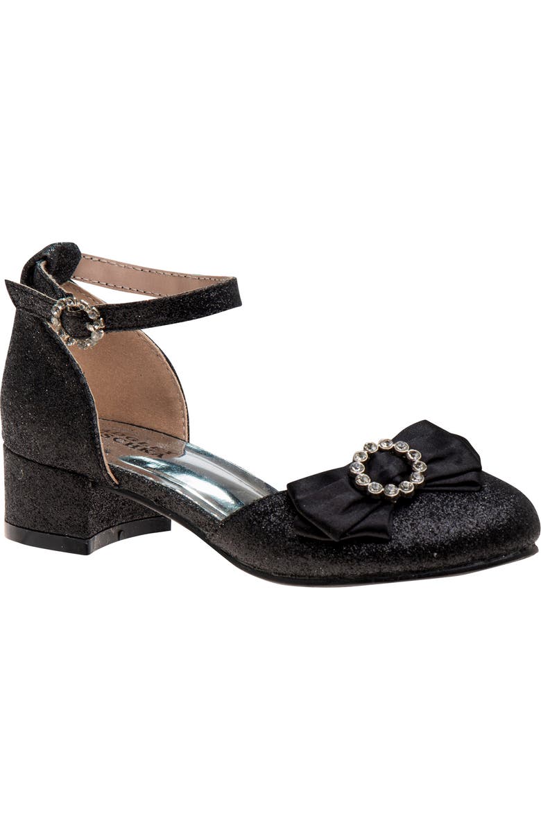 Badgley Mischka Collection Kids' Crystal Bow Pump, Main, color,