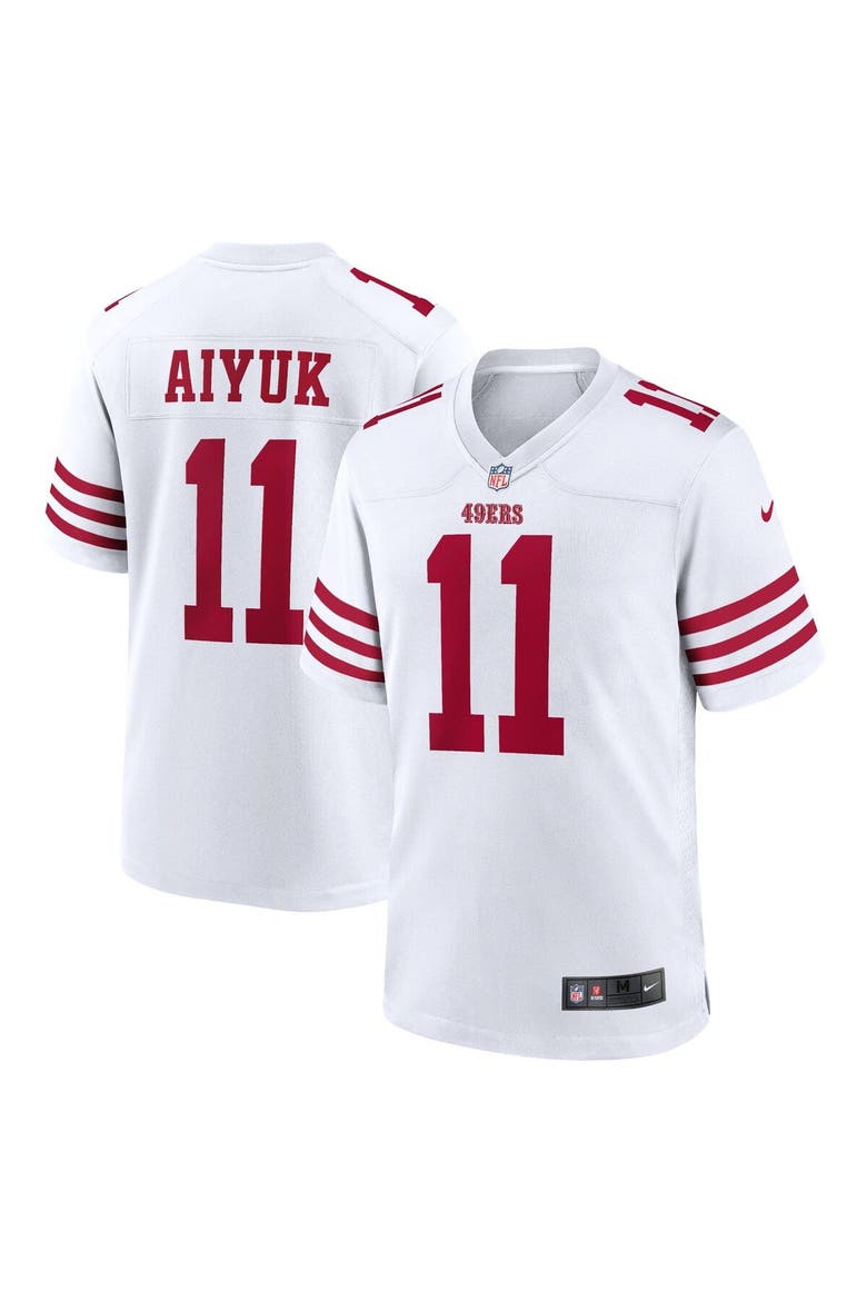 Men's Nike Brandon Aiyuk White San Francisco 49ers Player Game Jersey, Main, color, White