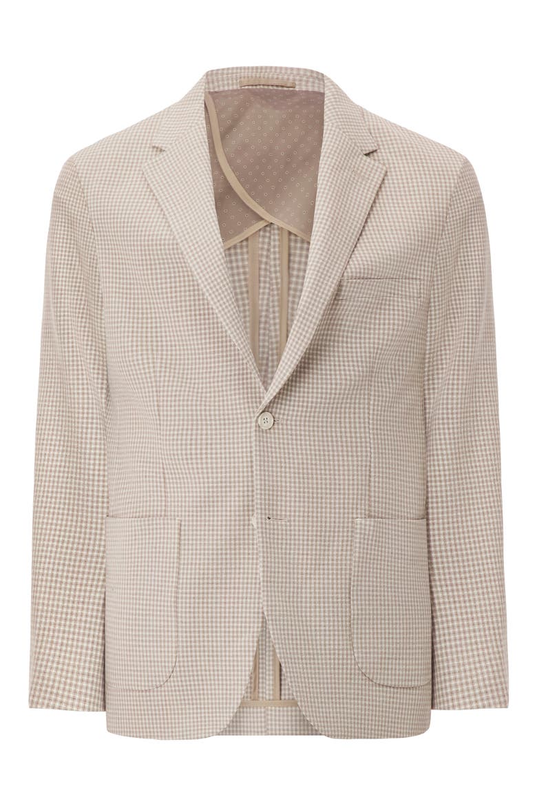 360 Check Stretch Sport Coat, Alternate, color, TAN