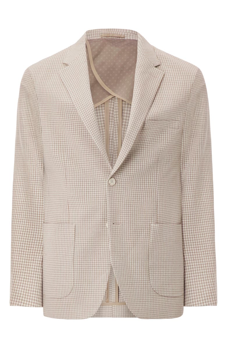 Victor Emmanuel 360 Check Stretch Sport Coat, Alternate, color, Tan