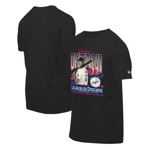 Men's New Era Shohei Ohtani Black Los Angeles Dodgers Batter Up T-Shirt