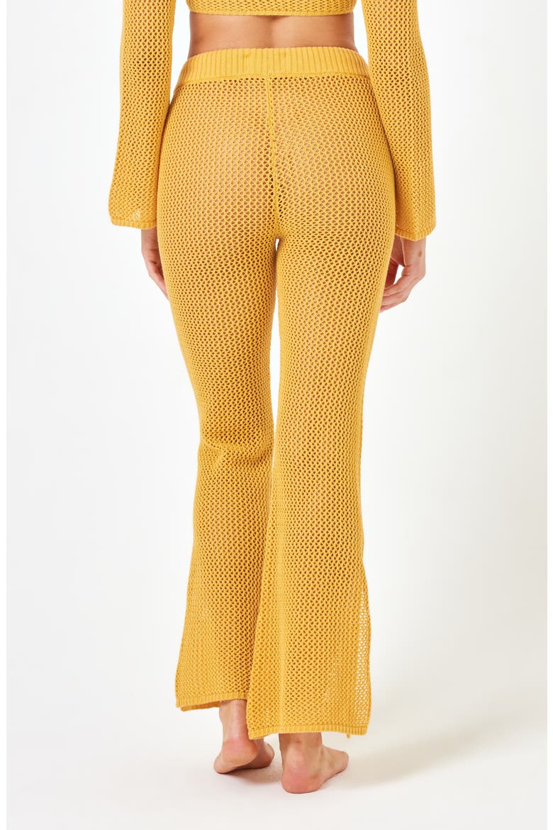 Los Cabos Open Stitch Cover-Up Sweater Pants, Alternate, color, SUNSHINE