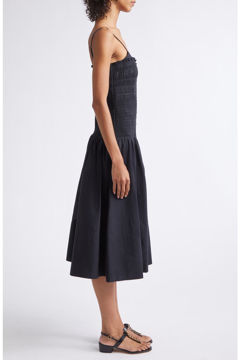 Serenel Smock Sundress, Alternate, color, BLACK
