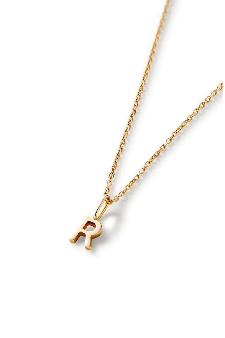 Letter Necklace - Gold Letter Necklace, Alternate, color, O