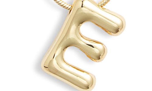 Bp. Bubble Initial Pendant Necklace In E- 14k Gold Dipped