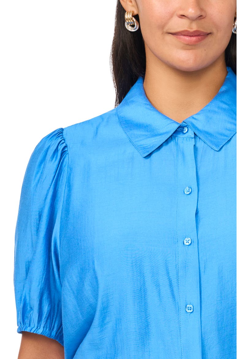 Puff Sleeve Shirt, Alternate, color, CLASSIC BLUE