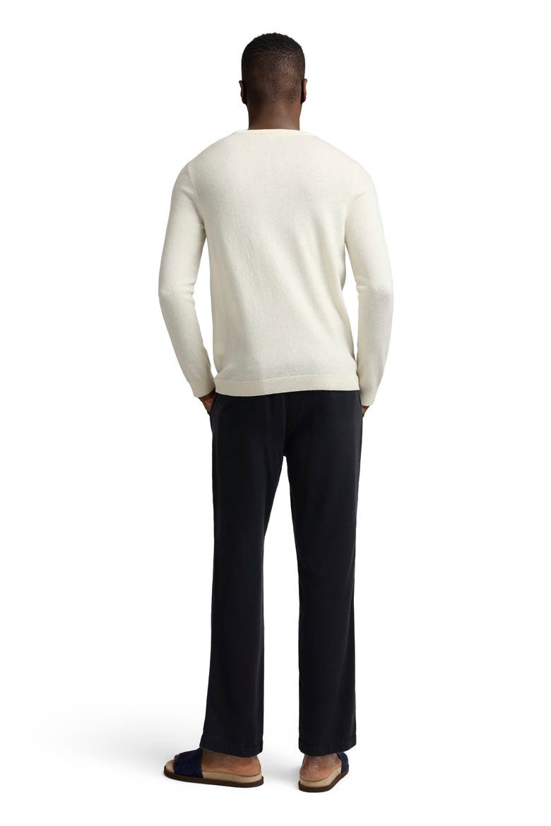 Crewneck Cashmere Sweater, Alternate, color, Egret