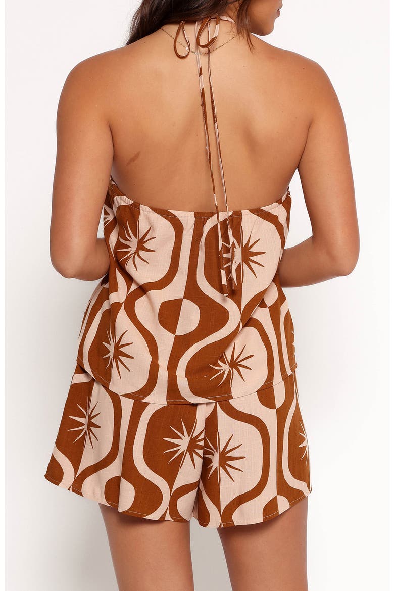Henri Print Pull-On Shorts, Alternate, color, TAN PRINT