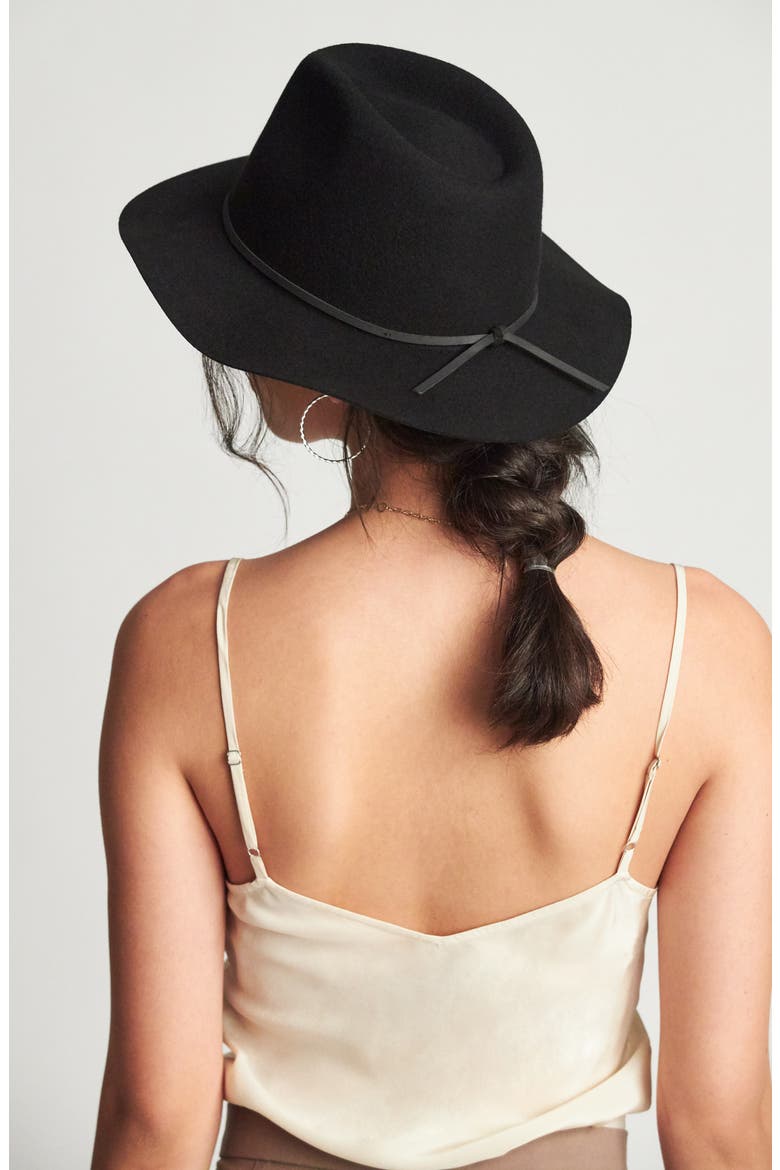 Wesley Wool Fedora, Alternate, color, BLACK