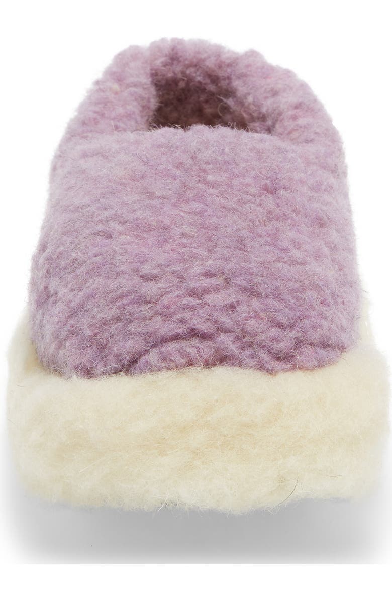SHIP BY THE SEA Sheep by the Sea Siberian Unisex Wool Slipper, Alternate, color, Lilac