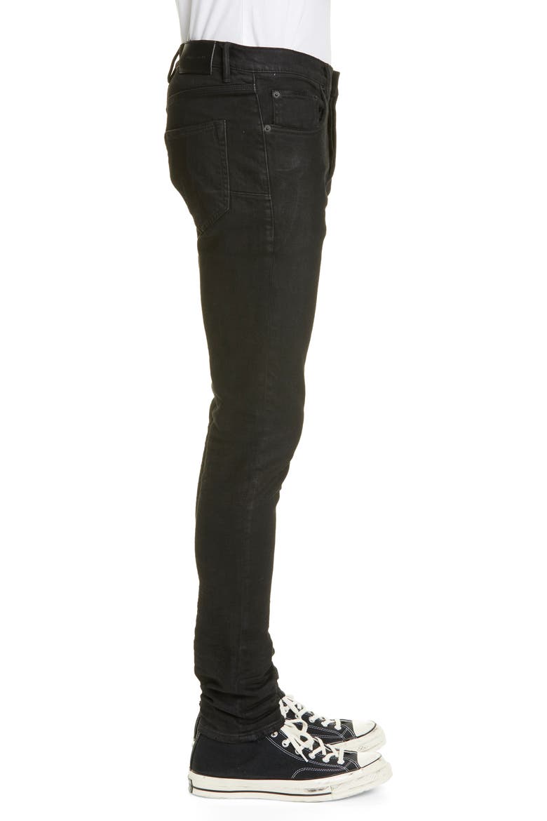 PURPLE Slim Fit Jeans, Alternate, color, BLACK RESINDNU
