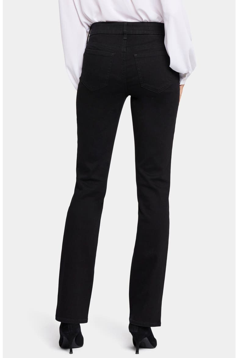 Marilyn Waist Match Straight Leg Jeans, Alternate, color, BLACK