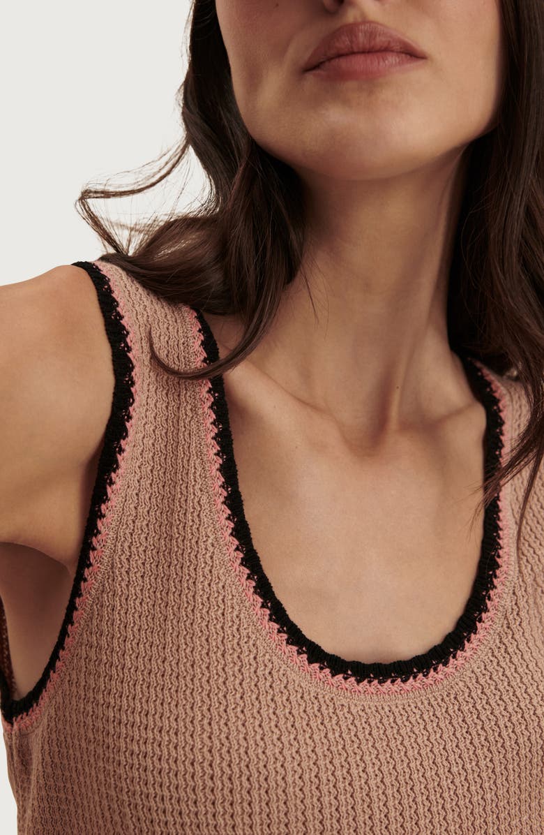 Varley Higson Cotton Knit Tank, Alternate, color, Light Taupe