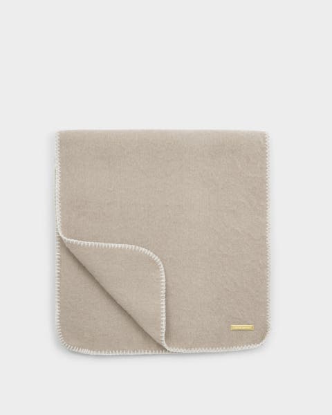 Whipstitch Scarf in Taupe