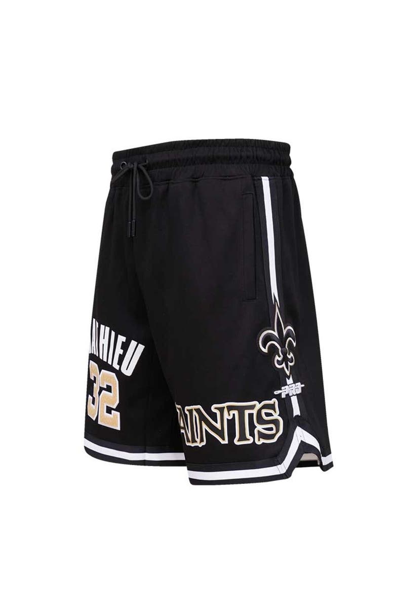 PRO STANDARD Men's Pro Standard Tyrann Mathieu Black New Orleans Saints Player Name & Number Shorts, Alternate, color, Black