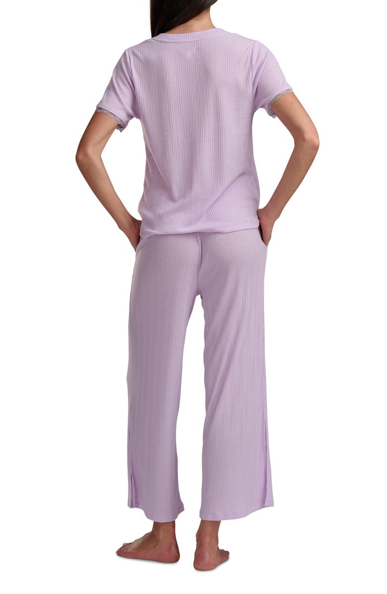 Splendid Short Sleeve Crop Pajamas, Alternate, color, Scented Lavender