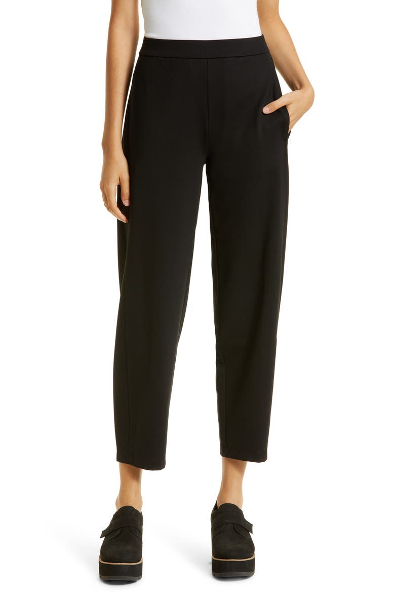 Ankle Lantern Pants, Main, color, BLACK