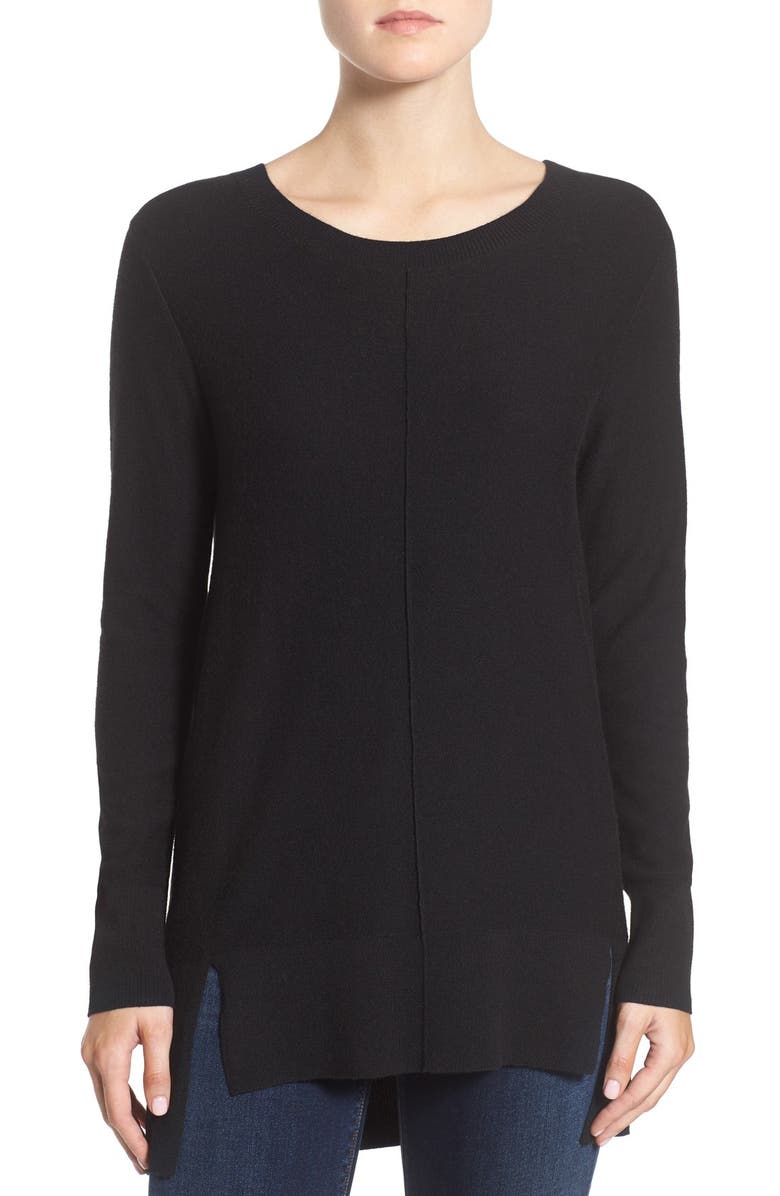 Trouvé Side Slit Sweater, Main, color, 