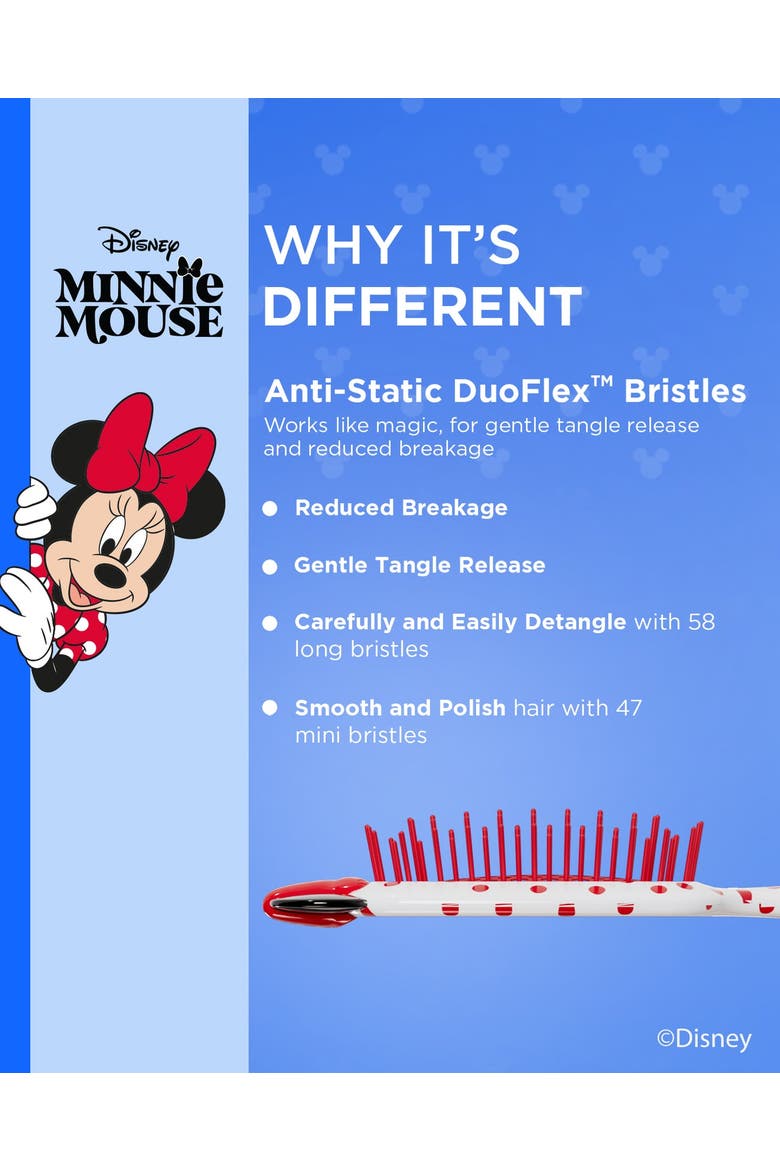 Detangling Brush Disney Mouse, Alternate, color, Red