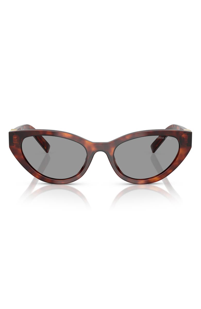 Miu Miu 54mm Butterfly Sunglasses, Main, color, Brown/ Grey