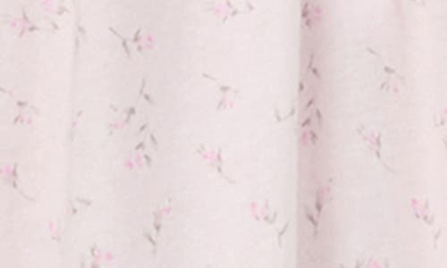 Eileen West Long Sleeve Short Cotton Nightgown In Pink