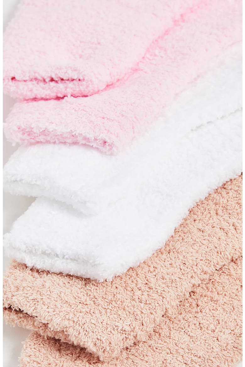 3-Pack Lounge Ankle Socks, Alternate, color, IVORY/BLUSH/DUSTY