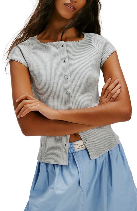 Most Wanted Short Sleeve Cotton Blend Cardigan