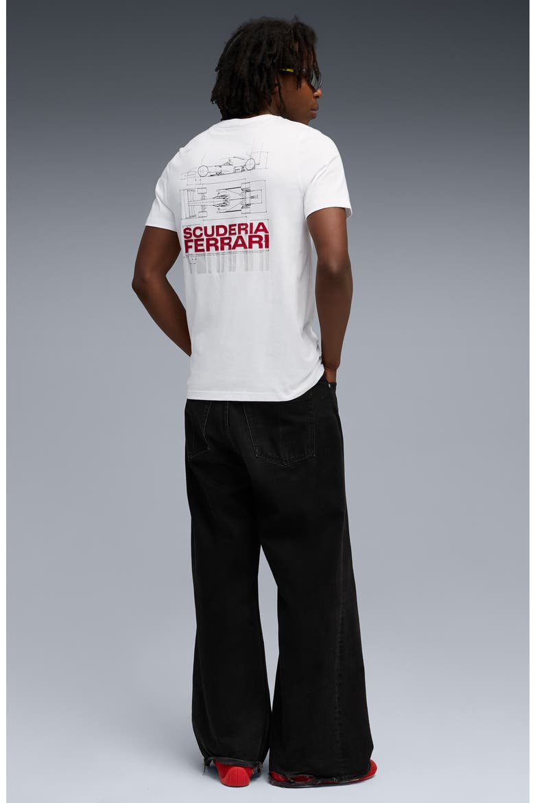 Scuderia Ferrari Sportswear Car Graphic T-Shirt, Alternate, color, PUMA WHITE