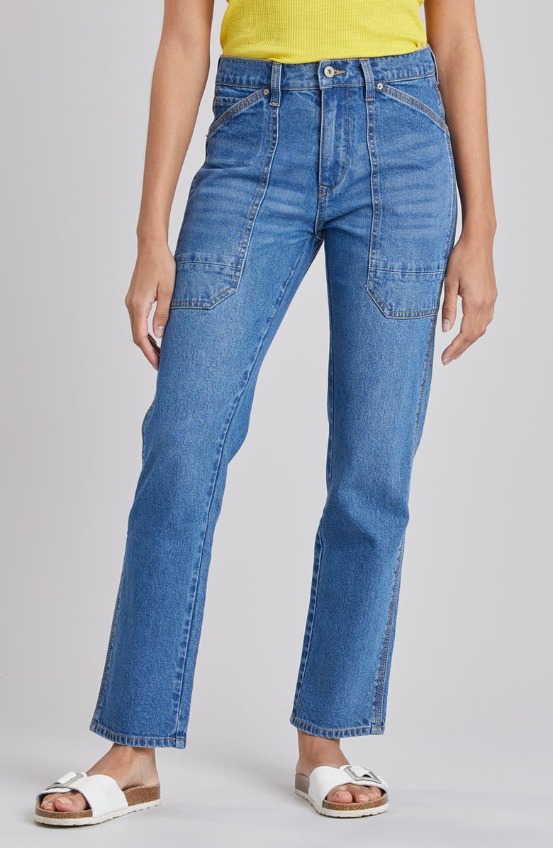 UNIONBAY Hollyn Straight Leg Jeans, Main, color, Santa Fe