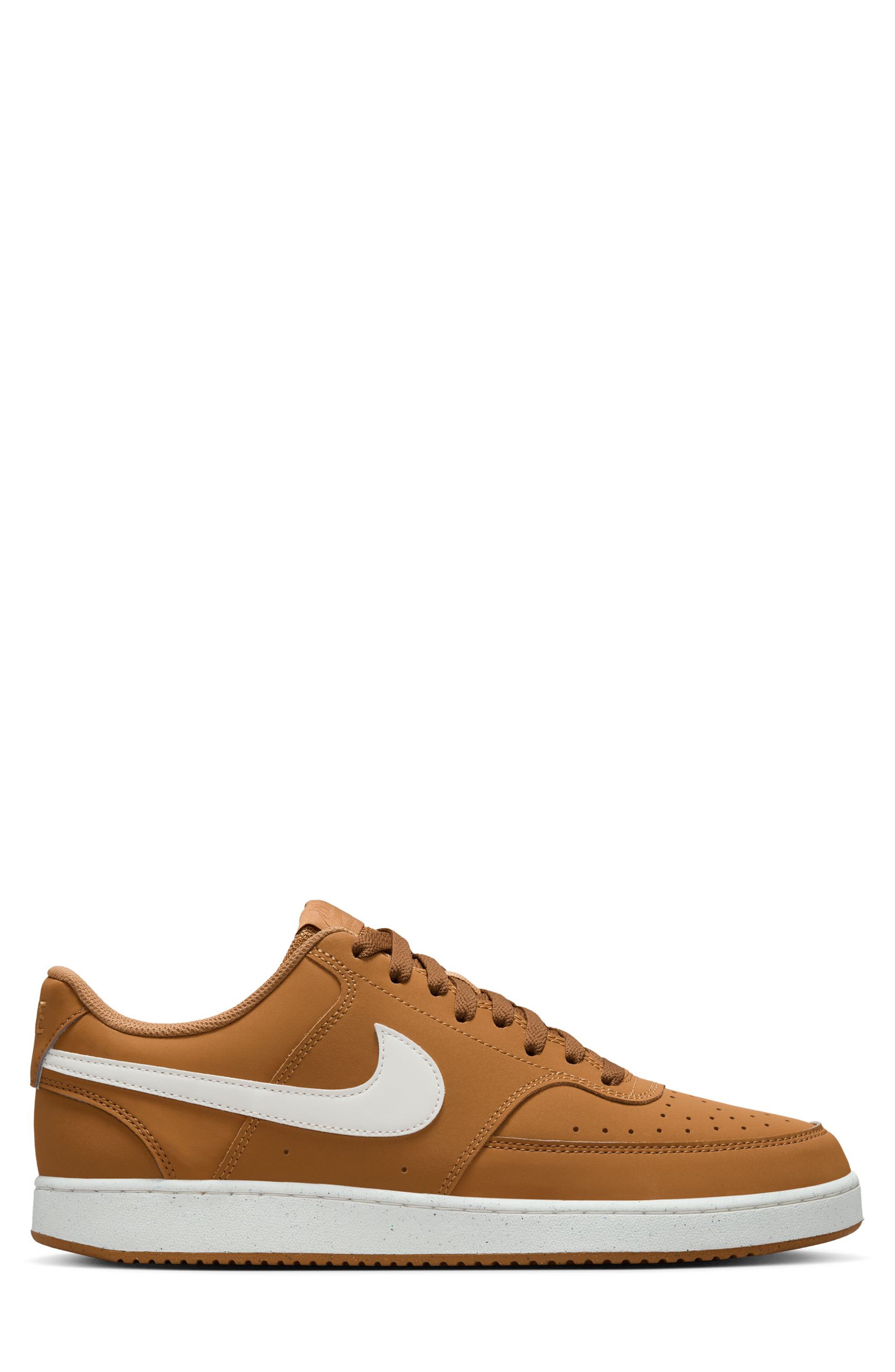 Nike Court Vision Low V2 Sneaker, Alternate, color, Wheat/ Sail