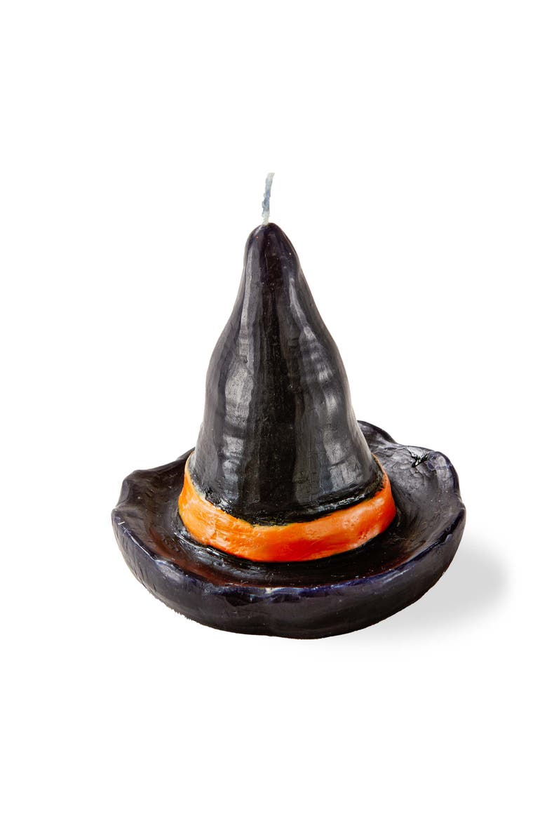 Witch Hat Candle - Black Novelty Candle for Halloween, Main, color, Black