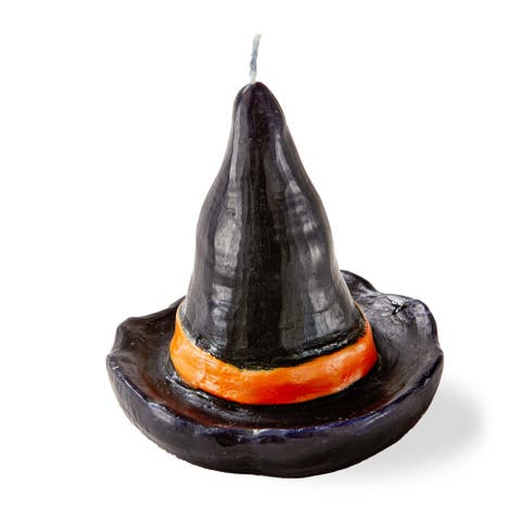 Witch Hat Candle - Black Novelty Candle for Halloween