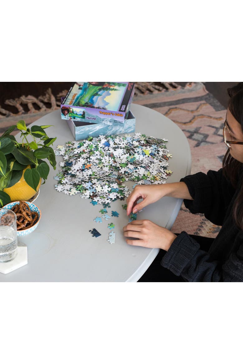 Trapper's Cabin Nature Puzzle | 1000 Piece Jigsaw Puzzle, Alternate, color, Multi-Color