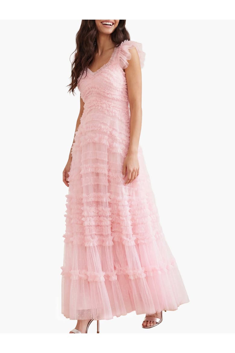 Amara Backless Gown, Main, color, Peony Pink