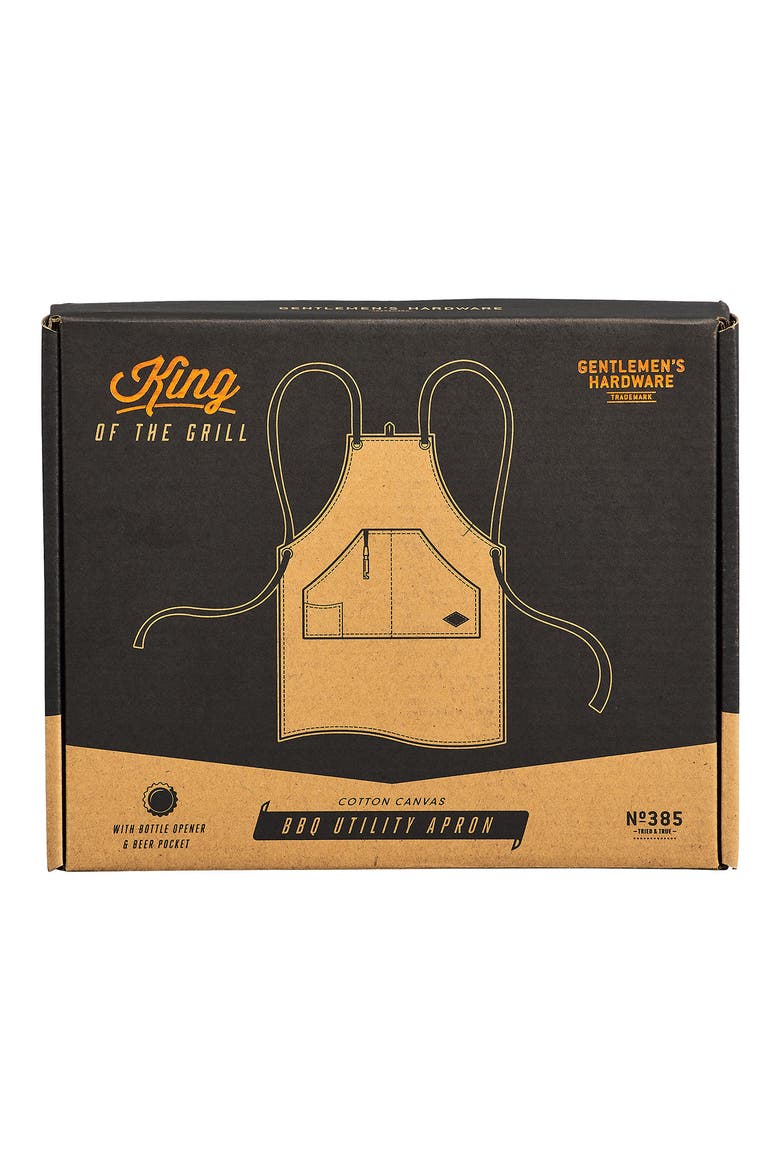 BBQ Utility Apron & Bottle Opener, Alternate, color, NAVY