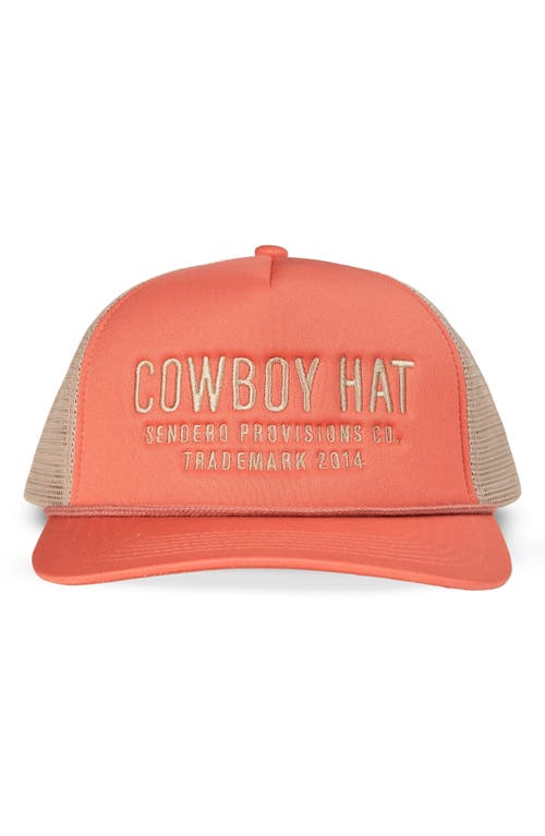 Sendero Provisions Co. Cowboy Trucker Hat In Pink