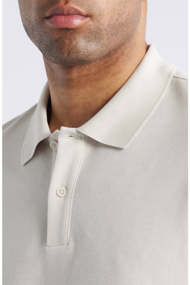 Pima Cotton Piqué Polo, Alternate, color, GREY MOONBEAM