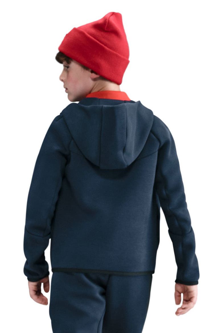 Kids' Sportswear Tech Fleece Full Zip Jacket, Alternate, color, 453 OBSIDIAN/BLACK/BLACK