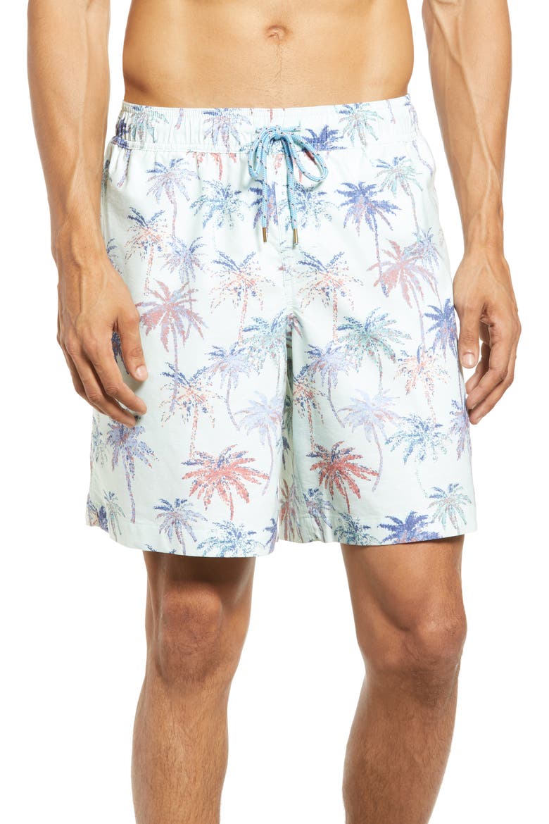 Kian Palm Pride Tree Swim Trunks, Main, color, PALM PRIDE