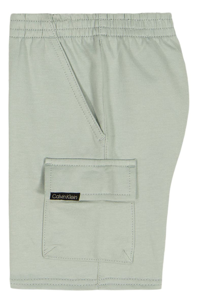 Calvin Klein Short Sleeve T-Shirt & Shorts Set, Alternate, color, Olive Multi