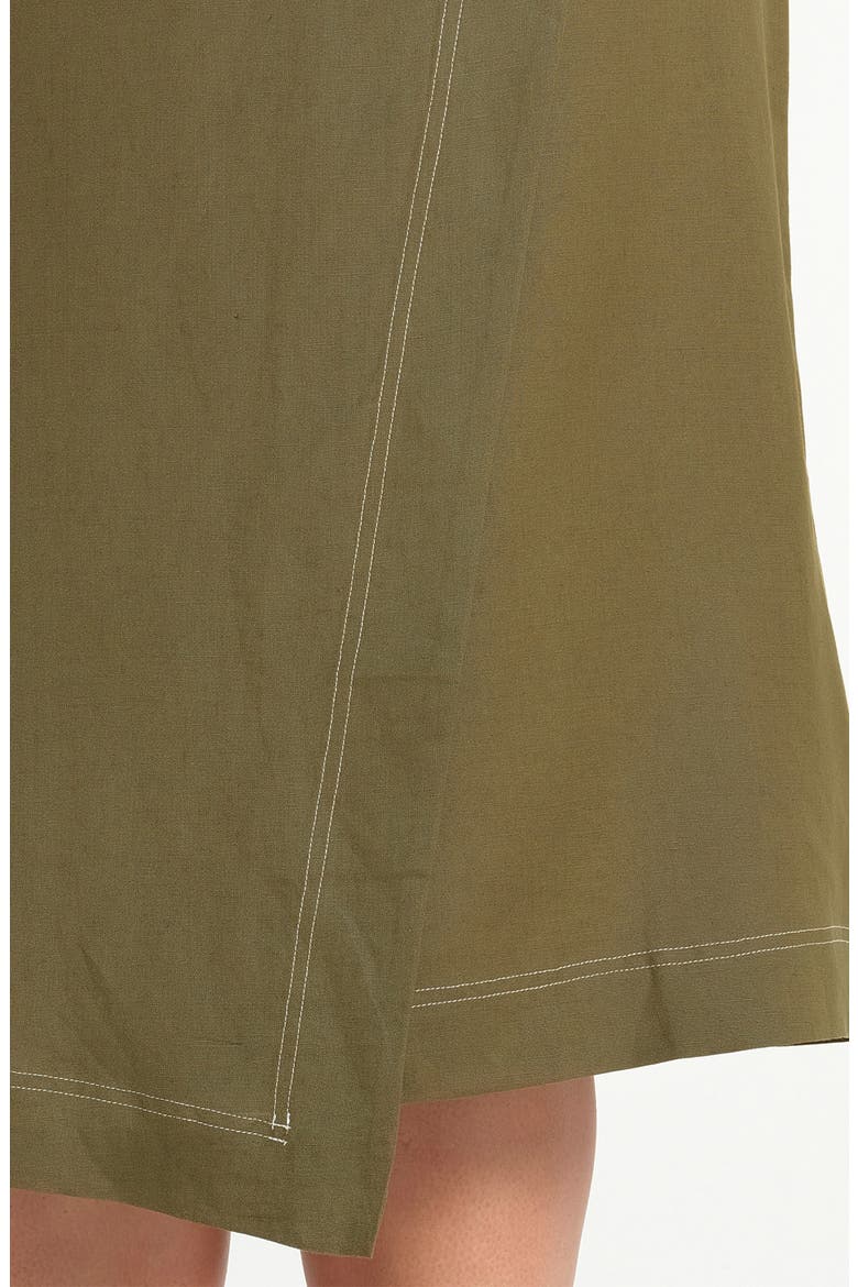 Sonnet Wrap Skirt, Alternate, color, FERN