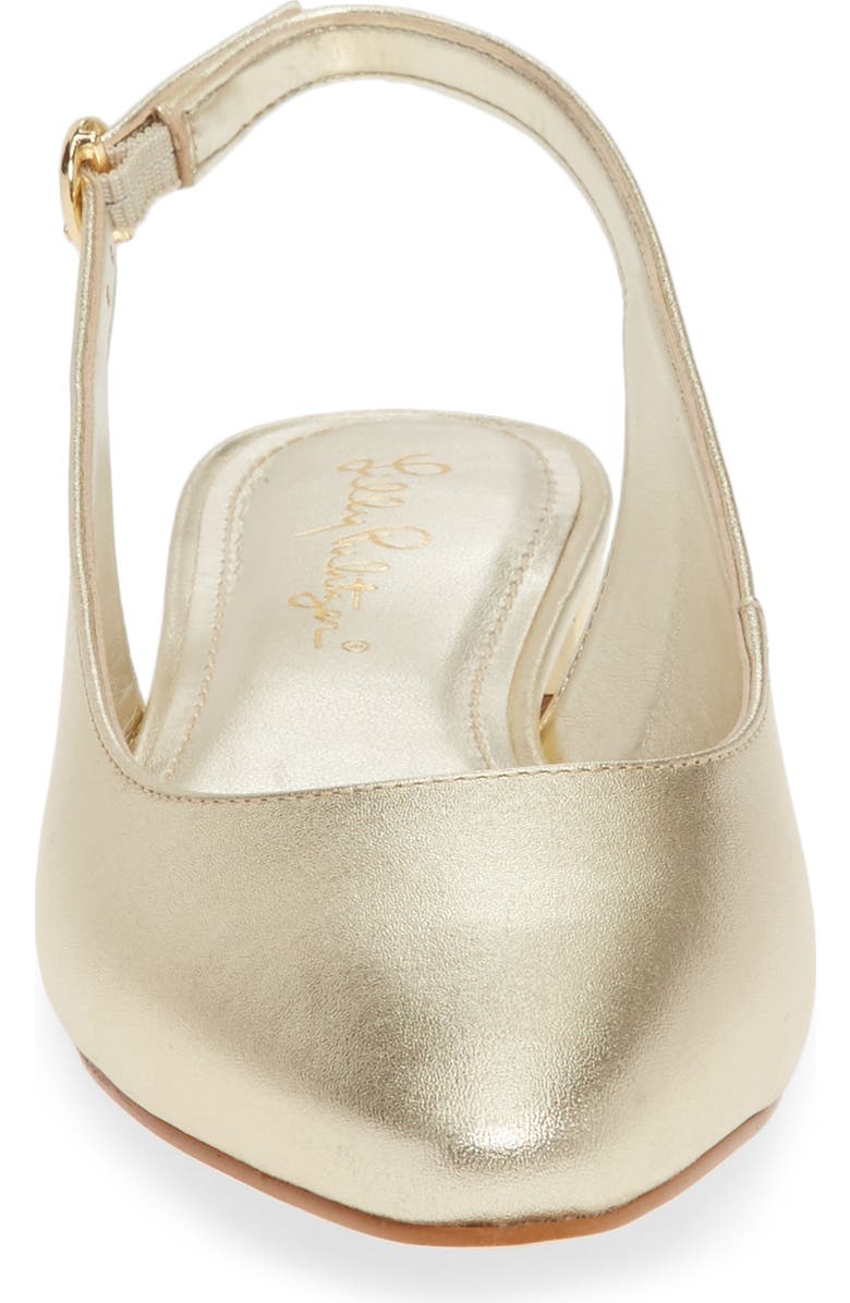 Lilly Pulitzer<sup>®</sup> Ella Metallic Slingback Flat, Alternate, color,