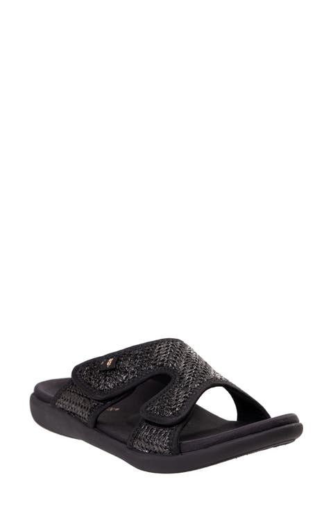 Kholo Raffia Slide Sandal (Women)