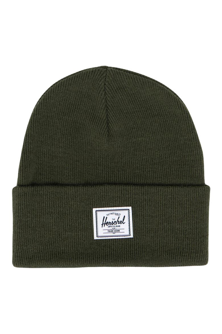 Elmer Knit Beanie, Main, color, IVY GREEN