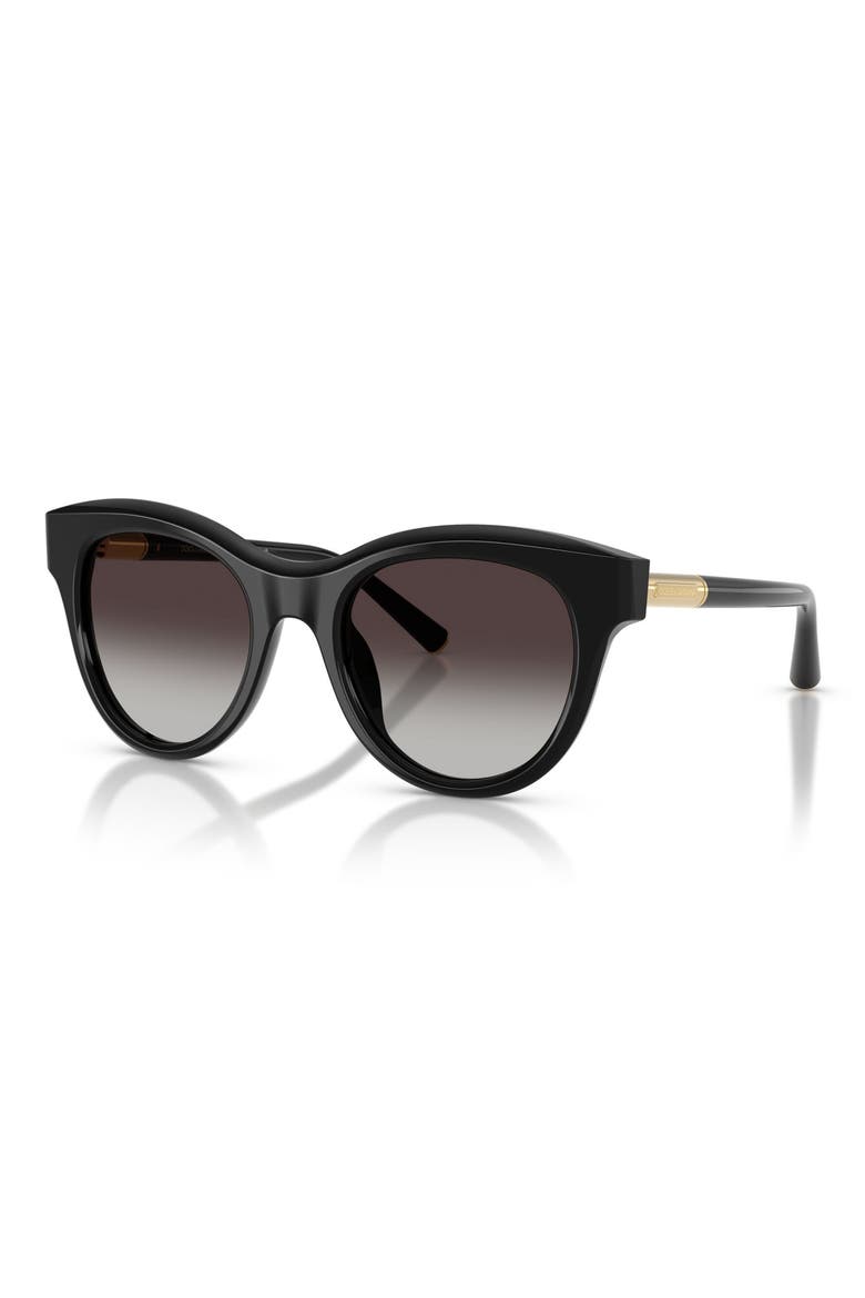 52mm Phantos Sunglasses, Alternate, color, BLACK / GREY GRADIENT