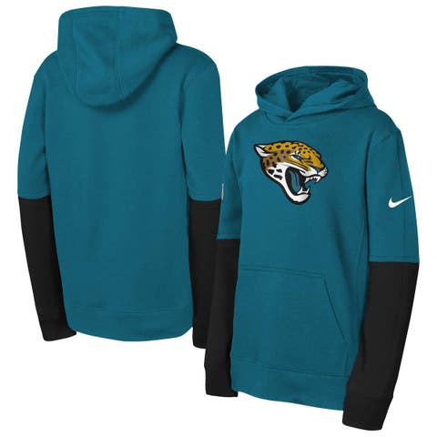 Youth Nike  Teal Jacksonville Jaguars  Club Pullover Hoodie