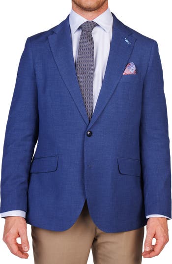 Tailorbyrd Birdseye Dobby Sport Coat In Blue