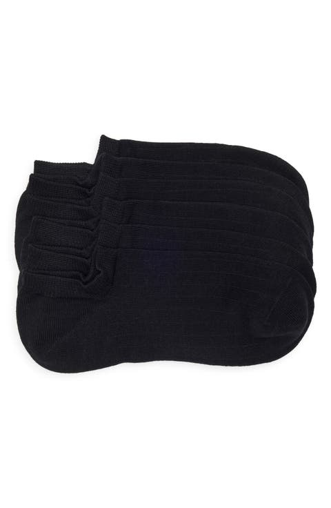 3-Pack Rib No-Show Socks